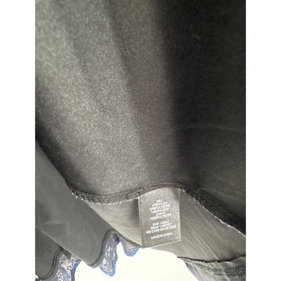 Torrid Womens dress size 1x Blue Velvet Floral  Short Sleeve Keyhole Back - Picture 4 of 6